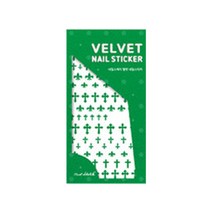 네일스케치 벨벳네일스티커 그린, 피어싱, 1개