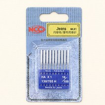 NCC 가정용 미싱바늘 데님용, 10개입