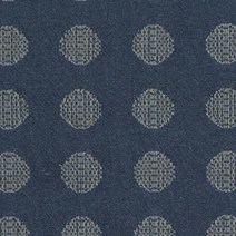 다이와보 YARN DYED 미디엄도트 패브릭원단, 네이비
