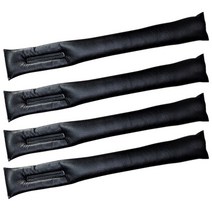 블럭마트 카시트 틈새커버 쿠션 4p, 블랙, 4개