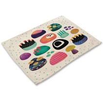 리빙팝 티타임 테이블매트, 06, 42 x 32 cm