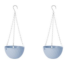 마켓감성 파스텔 무늬 행잉 화분 걸이 2p, 블루