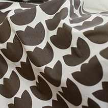 패브릭아트 순면 원단 빅튤립, 그레이