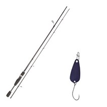 YGF 루어낚싯대 블루포스 스타젠 S63L + 다미끼 메탈지그& 피카스푼 B TYPE 3.5g, 014 TITAN BLUE