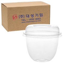 쿡앤락 빙수샐러드용기 소 530ml 투명, 500개입, 1개