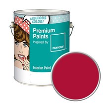 노루페인트 팬톤 내부용 실내벽면 저광페인트 4L, 19-1761 Tango Red