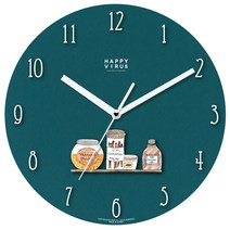 해피바이러스 인테리어 일러스트 벽시계, 1101 선반위의 병