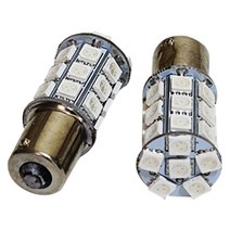 REXUS 프리미엄 시그널 27LED 램프 브레이크등 싱글, 레드, 2개입