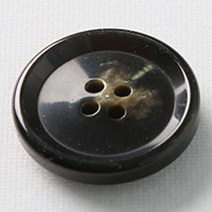 HR빅버튼 잡스 단추 30mm, 블랙, 4개입