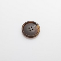 HR빅버튼 디젤무광 단추 25mm, 다크브라운, 8개입