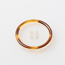 HR빅버튼 보라카이 단추 23mm, 브라운, 8개입