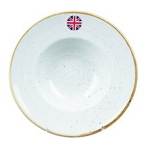 처칠 스톤캐스트 와이드 림 파스타볼 미디엄 24cm, 덕 에그 블루, 1개