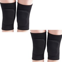 DM 퓨전스포츠 무릎보호대 2p, 블랙
