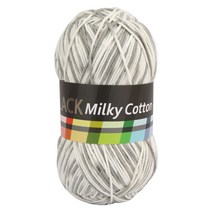 브랜드얀 밀키코튼 BLACK 면혼방 뜨개실, 60번 믹스