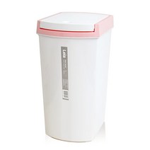 바람 레아 투톤컬러 휴지통 10L, 핑크, 1개