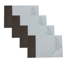 AnTs 유럽 ​​테슬린 호텔 PVC 스팟 식탁매트 4p, 플라워 그린, 45 x 30 cm