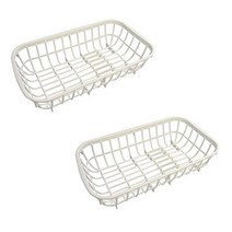 사나다세이코 싱크대용 건조 바구니 D5812, White, 2개입
