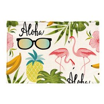 스토어33 썸머 디자인 키친 린넨 테이블매트, L, 44 x 28 cm