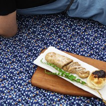 패브릭아트 순면100% 플라워패턴 원단 잔잔한 패턴플라워, 블루