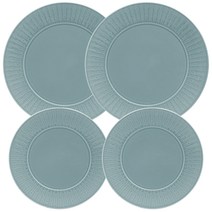 젠한국 포레스트 접시 그레이블루 4p 세트, 1세트, 접시 22cm x 2p + 28cm x 2p