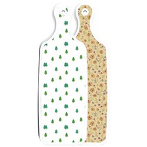 로엠디자인 양면 디자인 서빙 도마 보드 자황색플라워, 소나무아트웍, 1개