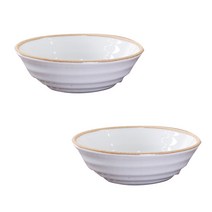 토가마 손미백 국그릇 85도, 화이트 + 황토, 2개입