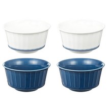 화이 기와 공기 화이트블루 2p + 블루 2p, 혼합 색상, 1세트