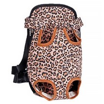 DM 알럽펫 반려동물 휴대용 캔버스 이동 배낭 S, 표범