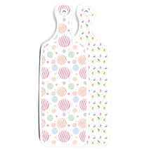 로엠디자인 양면 디자인 서빙보드 도마 우산, 라인원형, 1개