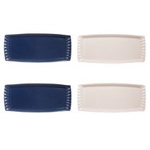 화이 기와 직사각접시 블루 2p + 핑크 2p, 1세트, 단품