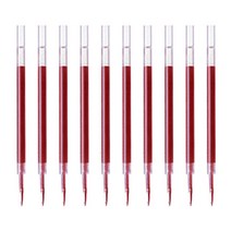 제브라 리필 UK 볼펜심 0.7mm, 레드, 10개입