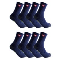 스위스밀리터리 SM-R01 남성용 등산 장목 양말 8족, 네이비
