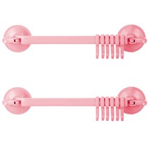 마켓감성 강력흡착 다용도 후크걸이 2p, 핑크, 1개