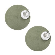앤티스 주방용품 원형 테이블 매트 2p, 그린, 지름 38cm