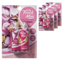 리빙굿 터치미니 화장실 방향제 리필 향기로운 포푸리, 26ml, 4개입, 꽃향