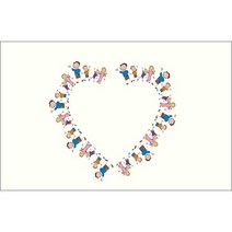 유브이디에스 아트보드 주방시트지 개구장이천사들 화이트, 1개