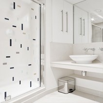 디자인수풀 샤워 윈도우 시트지 북유럽스타일 SW764, 혼합 색상