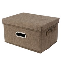 제이앤씨 다용도수납박스 소, 골드브라운, 1개