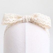 크리스킨드 오트밀 레이스 리본 베이비밴드
