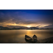 UVDS 아트보드 노을과 보트들, 1개