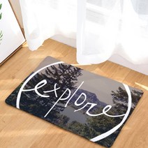 슈퍼식스 그림같은 사진에 레터링 새긴 이미지 바닥 매트, 02