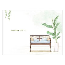 렉스데코 키친아트갤러리 주방아트보드 나른한오후 화이트, 1개