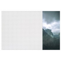 앤비커머스 인테리어타공판 산맥의전경 우WHITE, 1개