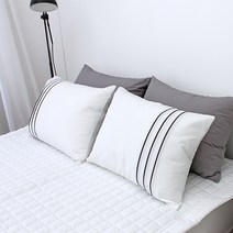에피소드1 고밀도 바이오워싱 면 호텔식베딩 베개커버 2p, 화이트