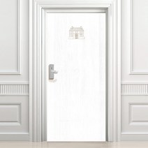 디자인수풀 현관문 시트지 빈티지 스타일 VDSH 04 고급 우드목, 화이트