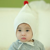 무슈 유아공용 솔리드 요정모자