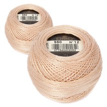 DMC 자수실 펄코튼 12사이즈, 2개입, 950번