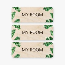 모두의팩토리 트로피컬 미니 직사각 도어사인 3p, 29 MY ROOM