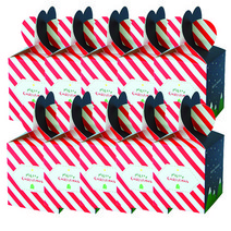 도나앤데코 크리스마스 하트장식 상자, 레드 스트라이프, 10개입