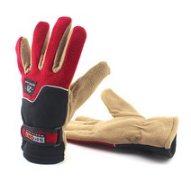 앤티스 컬러풀 바이크 방한 장갑, 레드&블랙